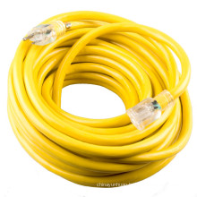 US Wire and Cable 14/3 100-Feet SJTW Yellow Lighted Extension Cord